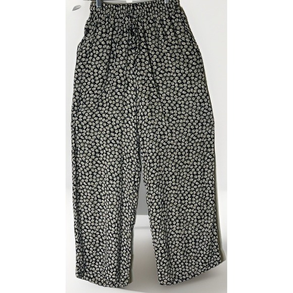 Faithfull the Brand Pants - Faithfull The Brand Floral Print Wide Leg Pants Tie Elastic Waist Women's 4